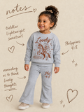 Toddler Cowgirl Lovely Grey Set