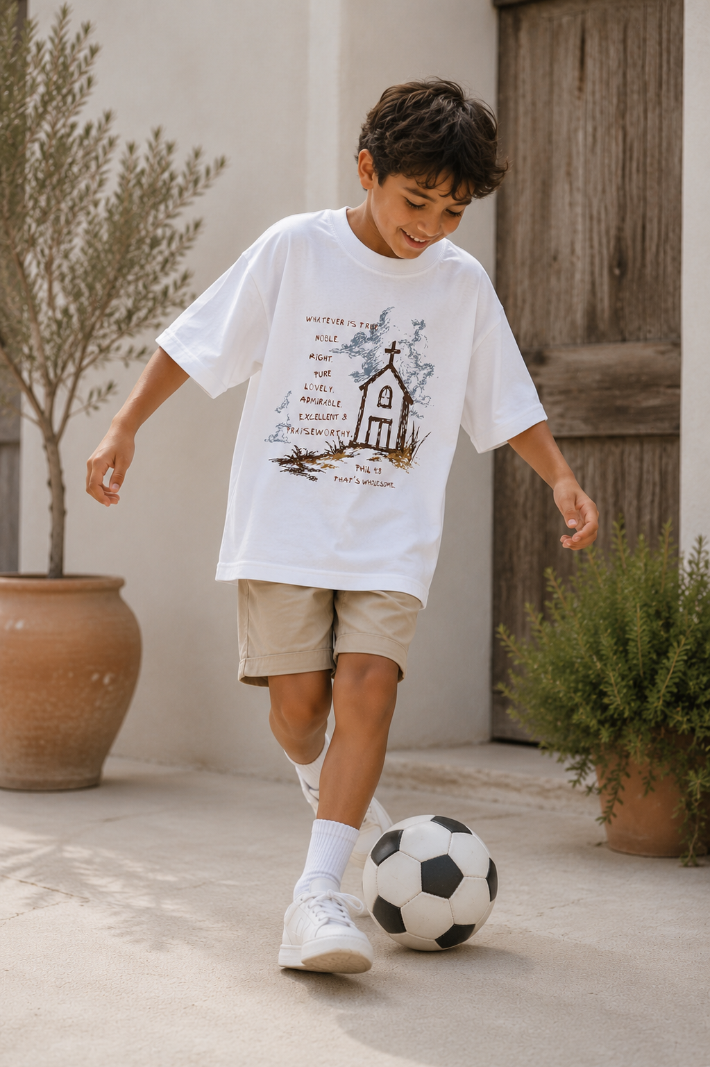 Kids Philippians 4:8 Tee