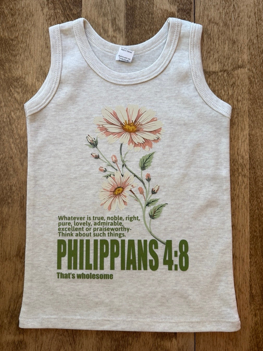 Toddler Philippians 4:8 Tank