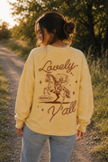 Adult Vintage Sunflower Crewneck