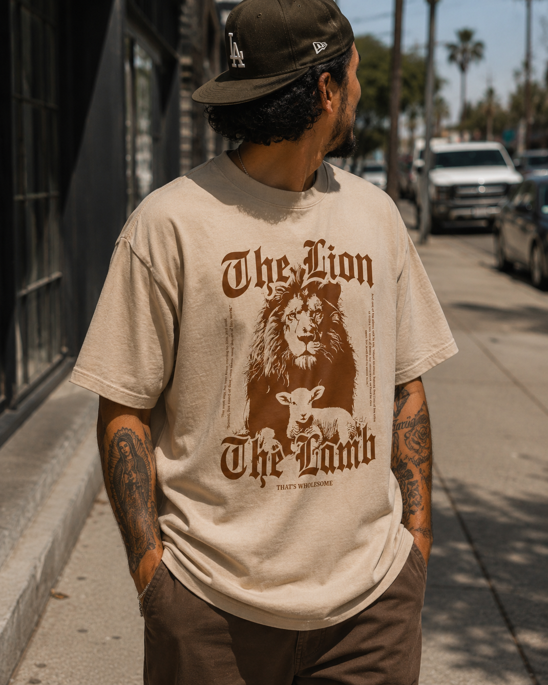 Adult Lion & Lamb Tee