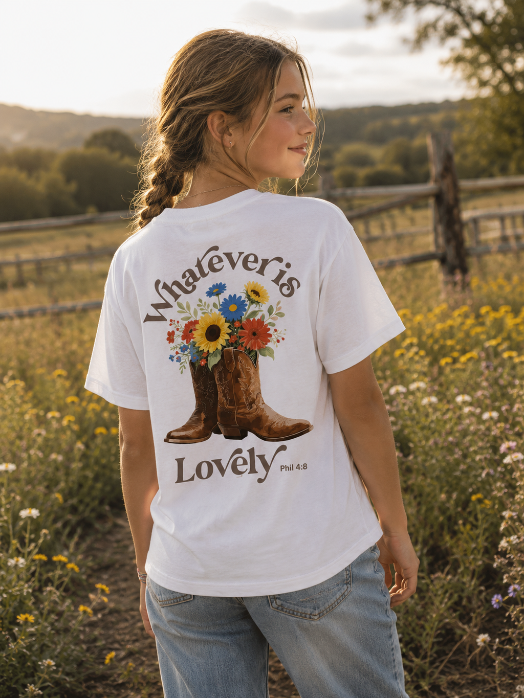 Kids Lovely cowboy Boots Tee