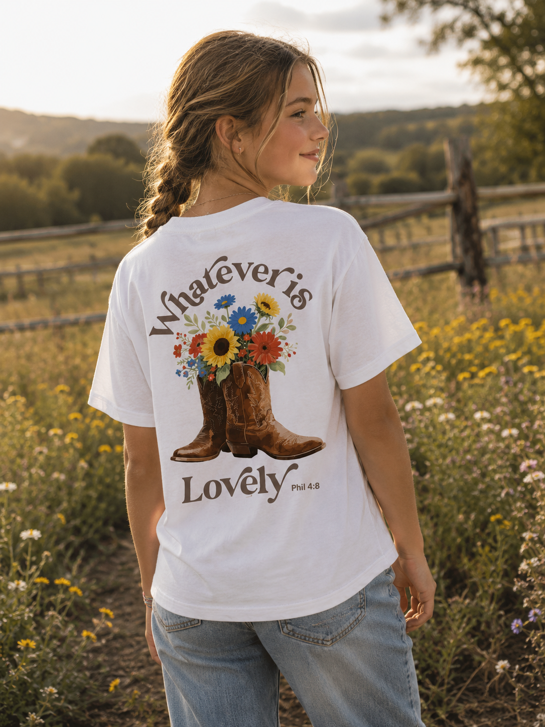 Kids Lovely cowboy Boots Tee