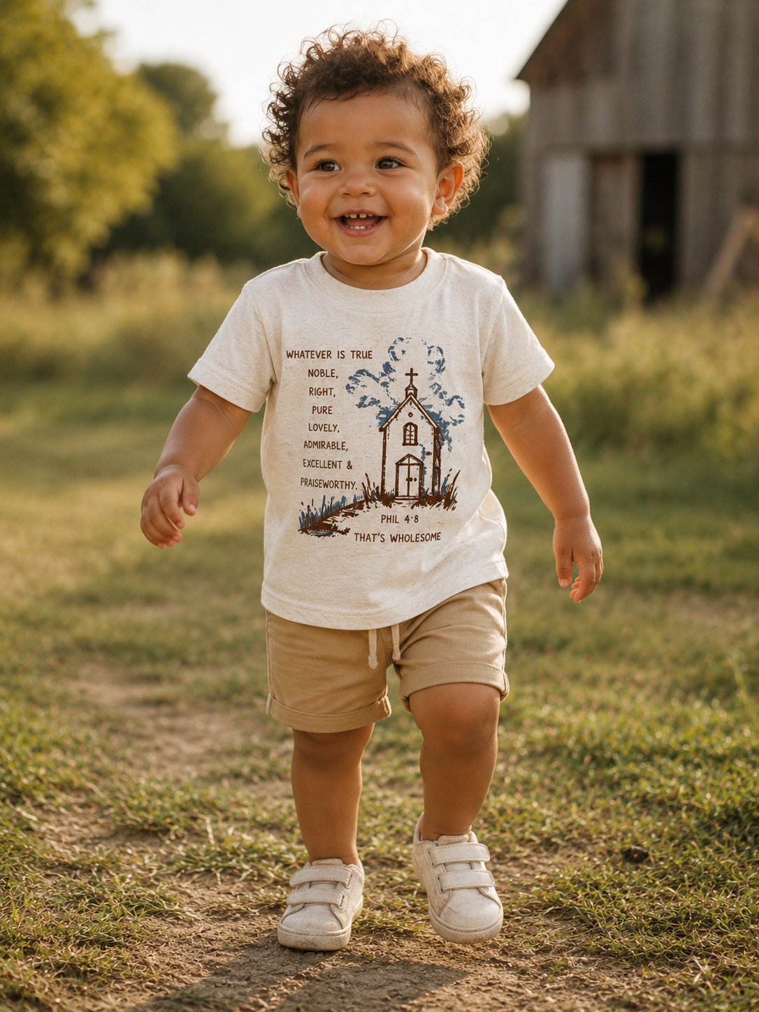 Baby Philippians 4:8 Tee