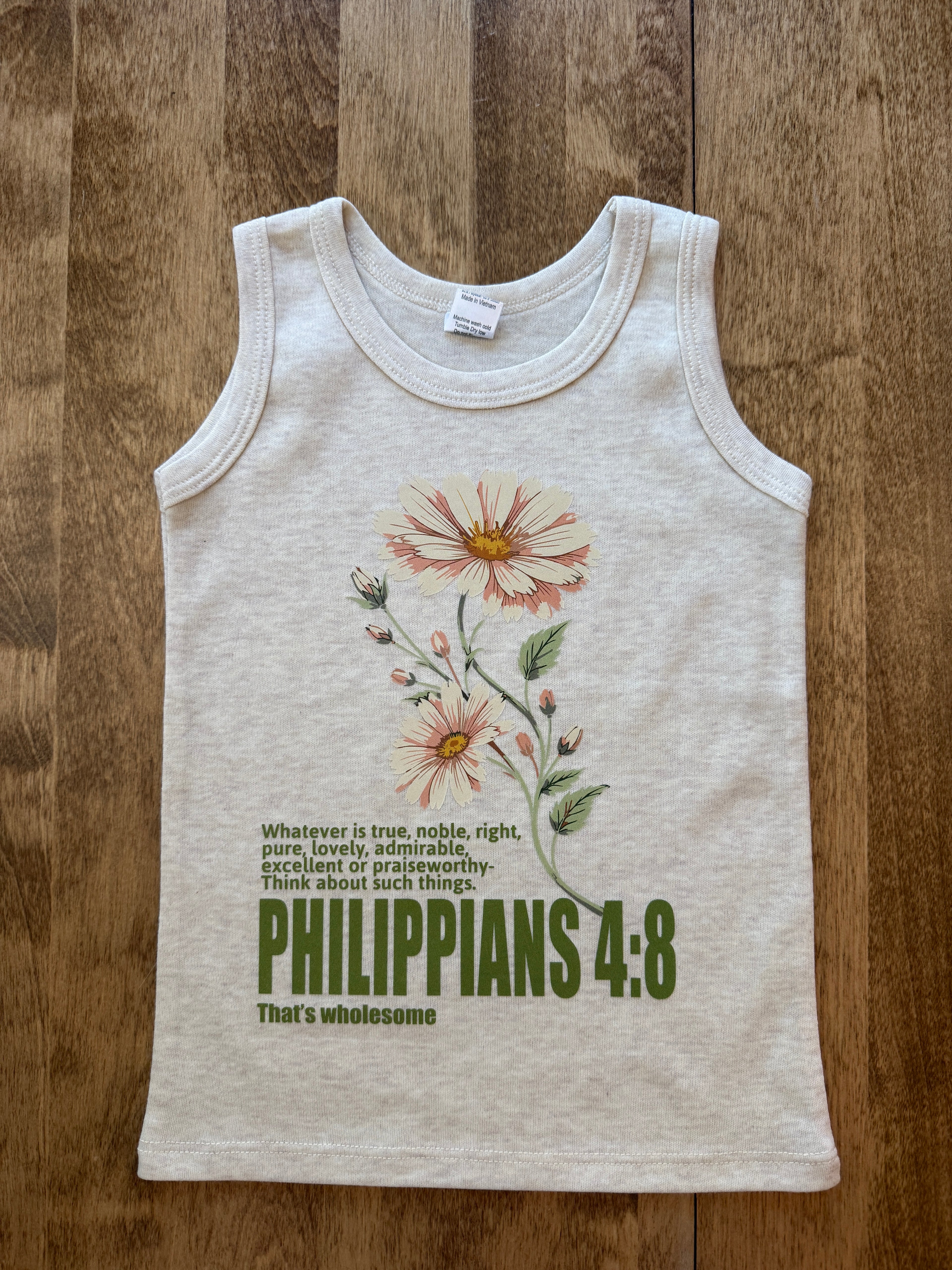 Toddler Philippians 4:8 Tank