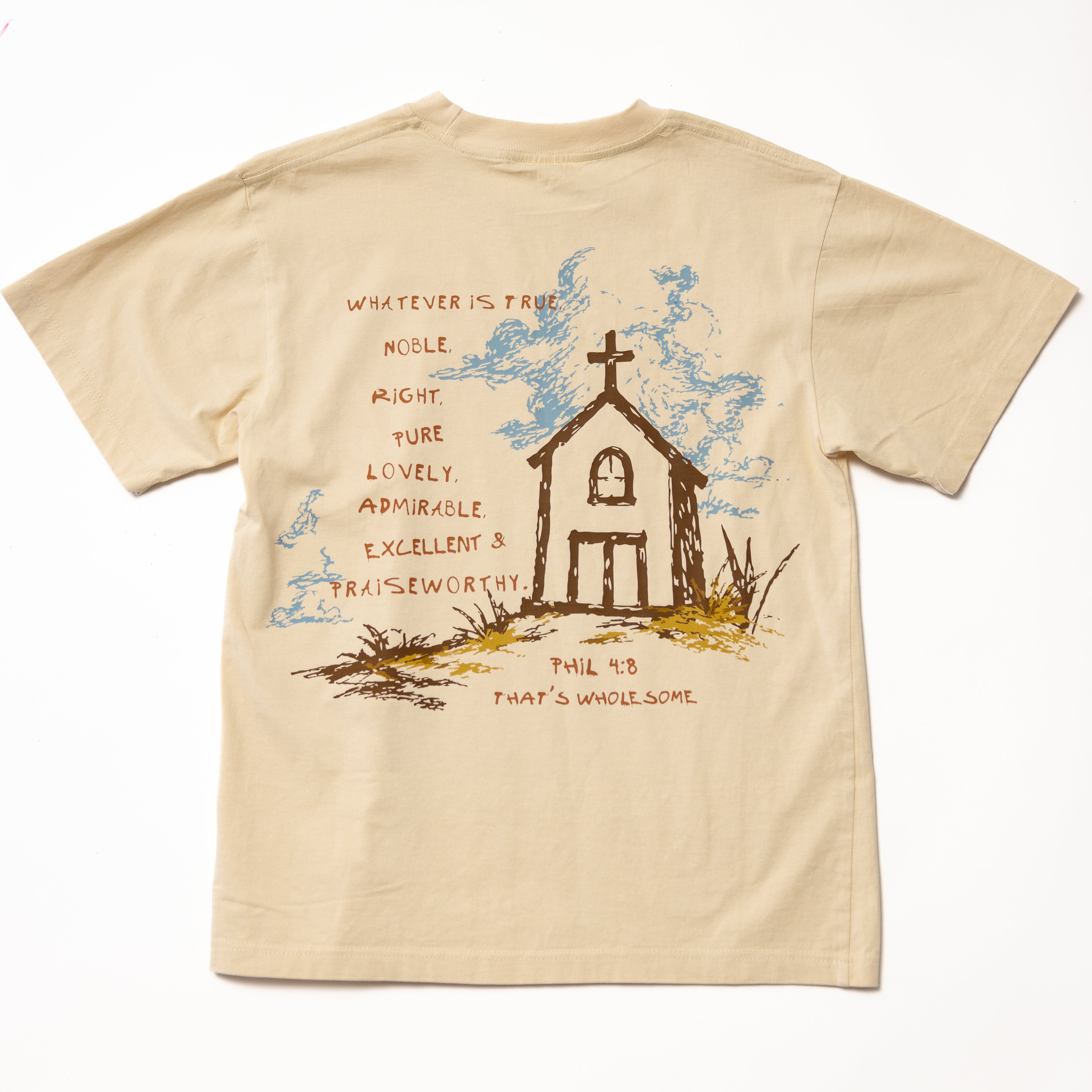 Adult Philippians 4:8 Chapel Tee